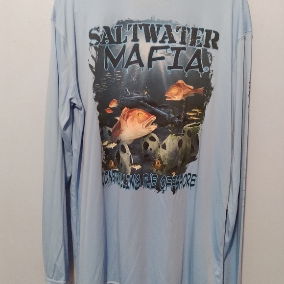 NEW SALTWATER PULLOVER SHIRT - Picture 3 of 4